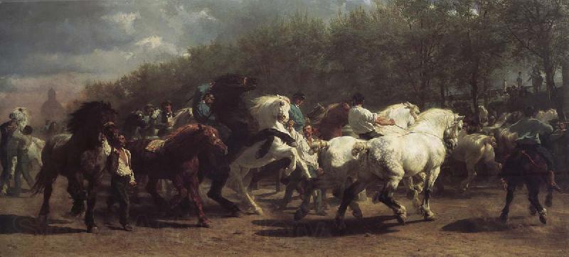 Rosa Bonheur The horse market Norge oil painting art
